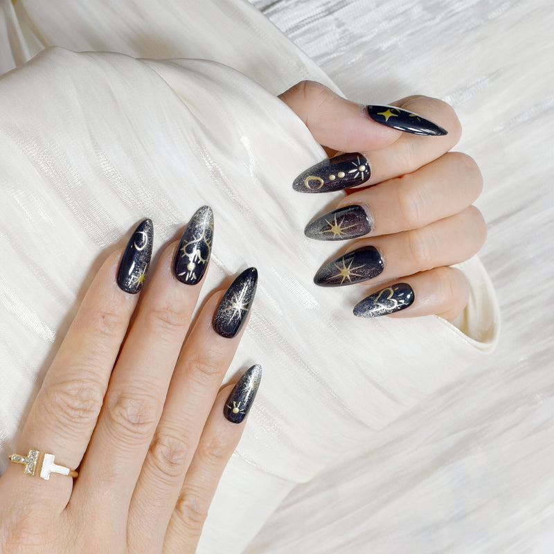 Metallics, pearls, and interstellar glow — this collection brings a celestial twist with galactic glam and a futuristic edge.